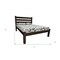 Homeroots Dark Brown Solid Wood Full Bed Frame 546756 - alternate 6