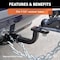 Curt Ball Mount, 7-1/4 in L, 3-1/4 in Drop, 2-5/8 in Rise, Class 2 Hitch, Steel, Powder-Coated 45521 - alternate 3