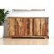 Homeroots 72" Brown Solid Wood Live Edge Sideboard with Six Doors 634311 - alternate 1