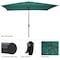 Pure Garden 10 Rectangular Patio Umbrella, Green 50-LG1278 - alternate 7