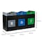 Commercial Zone Products Avante Series Triple Stream Black Trash/Recycling/Composting 55 gallon Containers w/ Open Top 787301MSA - alternate 2