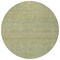 Homeroots 8' Wheat And Sage Round Striped Washable Indoor Outdoor Area Rug 615676 - alternate 6