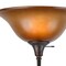 Homeroots 72" Amber Torchiere Floor Lamp With Brown Glass Dome Shade 526342 - alternate 4