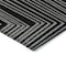Homeroots 8' Black And Ivory Round Geometric Washable Indoor Outdoor Area Rug 600800 - alternate 4