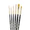 Princeton RealValue Brush Set, Gold Taklon Bristles, Short Handle Mixed Media Paintbrush, 6-Piece Set, 2PK PR9132 - alternate 3