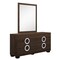 Homeroots Four Piece Wood Brown Solid Wood Bedroom Set With Mirror 343983 - alternate 5