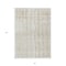 Homeroots 8' X 10' Ivory Brown And Gold Striped Washable Indoor Outdoor Area Rug 597400 - alternate 5