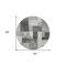 Homeroots 8' Pewter And Black Round Geometric Washable Indoor Outdoor Area Rug 605863 - alternate 6