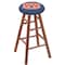 Holland Bar Stool Co Oak Bar Stool, Medium Finish, Auburn Seat RC30OSMed - alternate 1