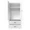 Homeroots 71" White Mirrored Two Door Two Drawer Combo Dresser 569288 - alternate 8