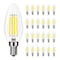 Luxrite 8W LED Candelabra Bulb, 75W Equivalent, E12 Base, 1000 Lumens, 5000K Bright White, 24PK LR21714 - alternate 1