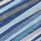 Homeroots 8' Navy Blue Ivory And Gray Round Striped Washable Indoor Outdoor Area Rug 597345 - alternate 5