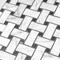 Apollo Tile Regalia 12x12 in. White, Black Matte Gres Porcelain Basketweave Mosaic Tile (5.82 sq ft/case) 6PK VEL88BIABSKMOSA - alternate 7