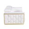 Homeroots 89" White And Silver Leather Sofa 551594 - alternate 20