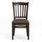 Flash Furniture HERCULES Vertical Slat Back Walnut Wood Restaurant Chair - Mocha Vinyl Seat XU-DGW0008VRT-WAL-MCHV-GG - alternate 10