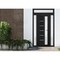 Vdomdoors Front Exterior Prehung FiberGlass Door Frosted Glass / Manux 8088 Matte Black / 2 Sidelight and Tra MANUX8088EXD-BLK-W16+36+16 x H80+14-LH - alternate 3
