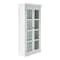 Homeroots 75in White Wood and Glass Double Door Storage Cabinet 397837 - alternate 7
