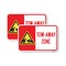Signmission Tow-Away Zone with Graphic, 18'' X 24'' 2 Signs, Heavy Gauge Aluminum, 2PK A-1824-2PACK-24411 - alternate 1