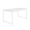 Homeroots 47" White Wood and Stainless Steel Writing Desk 524926 - alternate 6