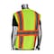 Pip ANSI Type R Class 2 Two-Tone Six Pocket Mesh Vest 302-MVZT-LY/M - alternate 2