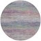 Homeroots 8' Blush Round Striped Washable Indoor Outdoor Area Rug 608457 - alternate 6