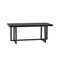 Homeroots 71" Black Wood Trestle Base Dining Table 630379 - alternate 5