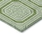 Homeroots 8' X 10' Green And Ivory Geometric Washable Indoor Outdoor Area Rug 610808 - alternate 9
