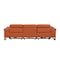Homeroots 103" Camel Top Grain Leather Reclining Metal USB Sofa 720329 - alternate 6
