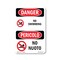 Signmission Safety Sign, OSHA Danger, 18" Height, Rigid Plastic, No Swimming Bilingual, P-1218-VI-1709 OS-DS-P-1218-VI-1709 - alternate 1