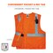 Ergodyne Safety Vest, Breakaway, Mesh, HV, Or, S/M 8215BA - alternate 7
