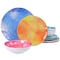Spice By Tia Mowry Cinnamon Twist 12 Piece Melamine Dinnerware Set in Assorted Colors 97190.12 - alternate 1