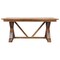 Homeroots 71" Brown Solid Wood Trestle Base Dining Table 719514 - alternate 1