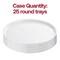 Smarty Had A Party 16 in White Round Plastic Trays, 25PK 9926WH-CASE - alternate 5