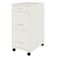 Space Solutions 14.25 in W 3 Drawer Mobile Vertical File Cabinet, Pearl White 24418 - alternate 5