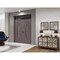 Vdomdoors Front Exterior Prehung Aluminum Double Doors Ronex1277 Brown Top Transom Mirrored Clear Glass Top RONEX1277DEXD-BRW-W72xH80+14-RH-O - alternate 2