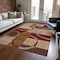 Homeroots 3' X 5' Wheat And Burgundy Geometric Washable Indoor Outdoor Area Rug 612599 - alternate 8
