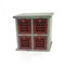 Homeroots 14" Red And White Distressed Wood Four Drawer Desk Organizer 274450 - alternate 3