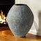 Homeroots 28" Gray Cylinder Ceramic Floor Vase 392193 - alternate 8