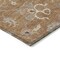 Homeroots 8' Copper Ivory And Black Round Floral Washable Indoor Outdoor Area Rug 604757 - alternate 6