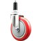 Service Caster 5 Inch 316SS Red Polyurethane Wheel Swivel 1-3/8 Inch Expanding Stem Caster SCC-SS316EX20S514-PPUB-RED-138 - alternate 1