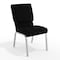 Flash Furniture Fabric Church Chair, Black XU-CH-60096-BK-SV-GG - alternate 1