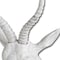 Homeroots Dugaleon VII White Ibex Coat Hook 12" X 6" White Ibex Resin Hanging Dimensional Sculpture w/ Hooks 608669 - alternate 5