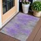 Homeroots 3' X 5' Purple Gray And Charcoal Abstract Washable Indoor Outdoor Area Rug 587170 - alternate 1