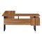 Homeroots 71" Brown and Black L Shape Computer Desk With Three Drawers 490010 - alternate 7