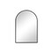 Homeroots 30" Black Metal Arch Framed Accent Mirror 719123 - alternate 1