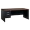 Hirsh Desk Pedestal, 36 in D X 29 1/2 in H, 72 in W X Steel, Black/Walnut 20541 - alternate 1