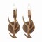Jonathan Y Cody 5.5" 1-Light Southwestern Bohemian Resin/Iron Faux Antler LED Vanity Light, Brown Wood Fin, 2PK JYL6307A-SET2 - alternate 8