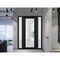Vdomdoors Front Exterior Prehung FiberGlass Door Frosted Glass / Manux 8102 Matte Black / 2 Sidelight Exterio MANUX8102EXD-BLK-W14+30+14 x H80-RH - alternate 2