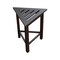 Homeroots 17" Dark Brown Teak Corner Shower Bench 383338 - alternate 8