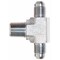 Gates Male JIC 37 Flare on Run to Male Pipe NPTF - Tee SAE to SAE G60551-0808 - alternate 3